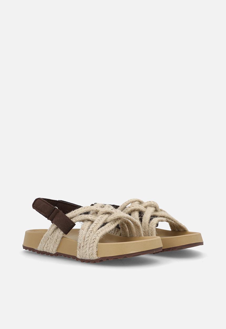 Pop Candy - Woven rope sandals - natural
