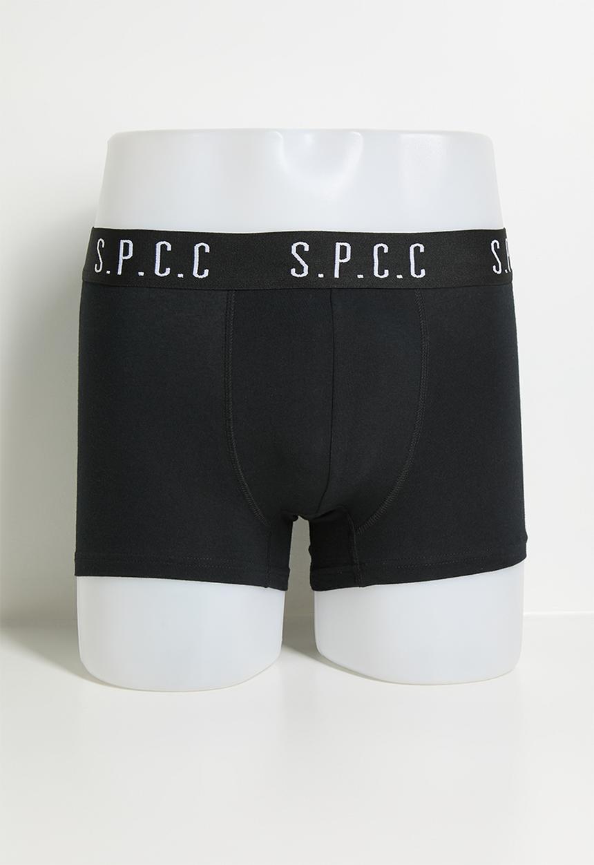 S.P.C.C - Morello Boxer 2 Pack - Black/Charcoal