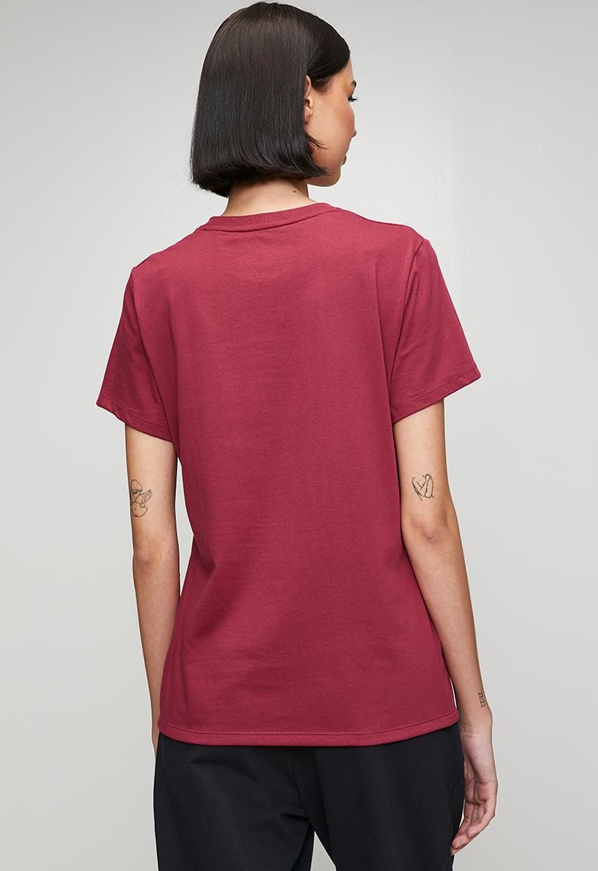 Under Armour - Ua W Icon Flce Graphc Short Sleeve - Claret/Vintage Maroon