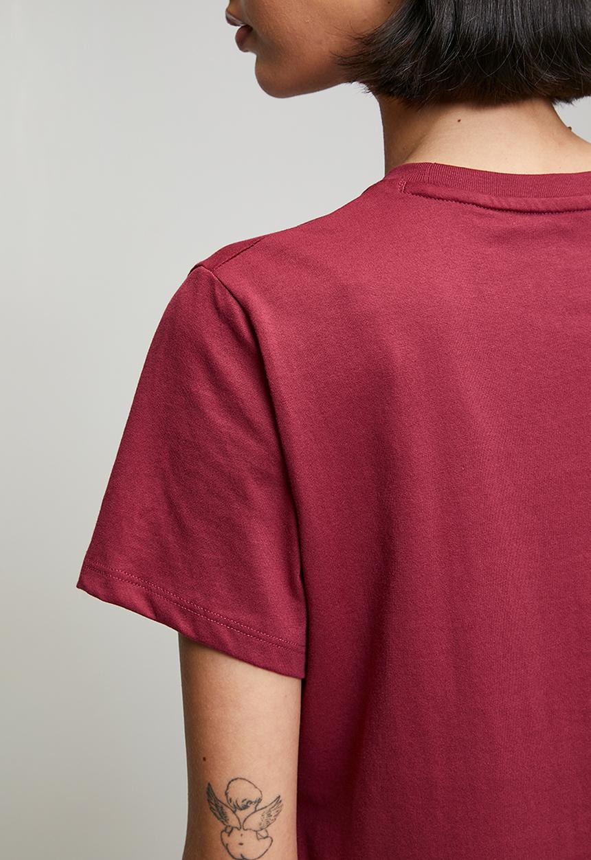 Under Armour - Ua W Icon Flce Graphc Short Sleeve - Claret/Vintage Maroon