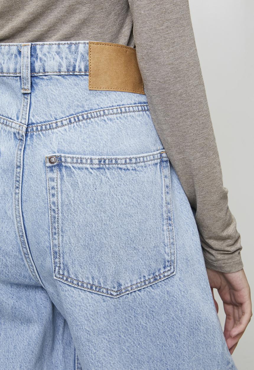 H&M - Curvy fit baggy high waist jeans - blue