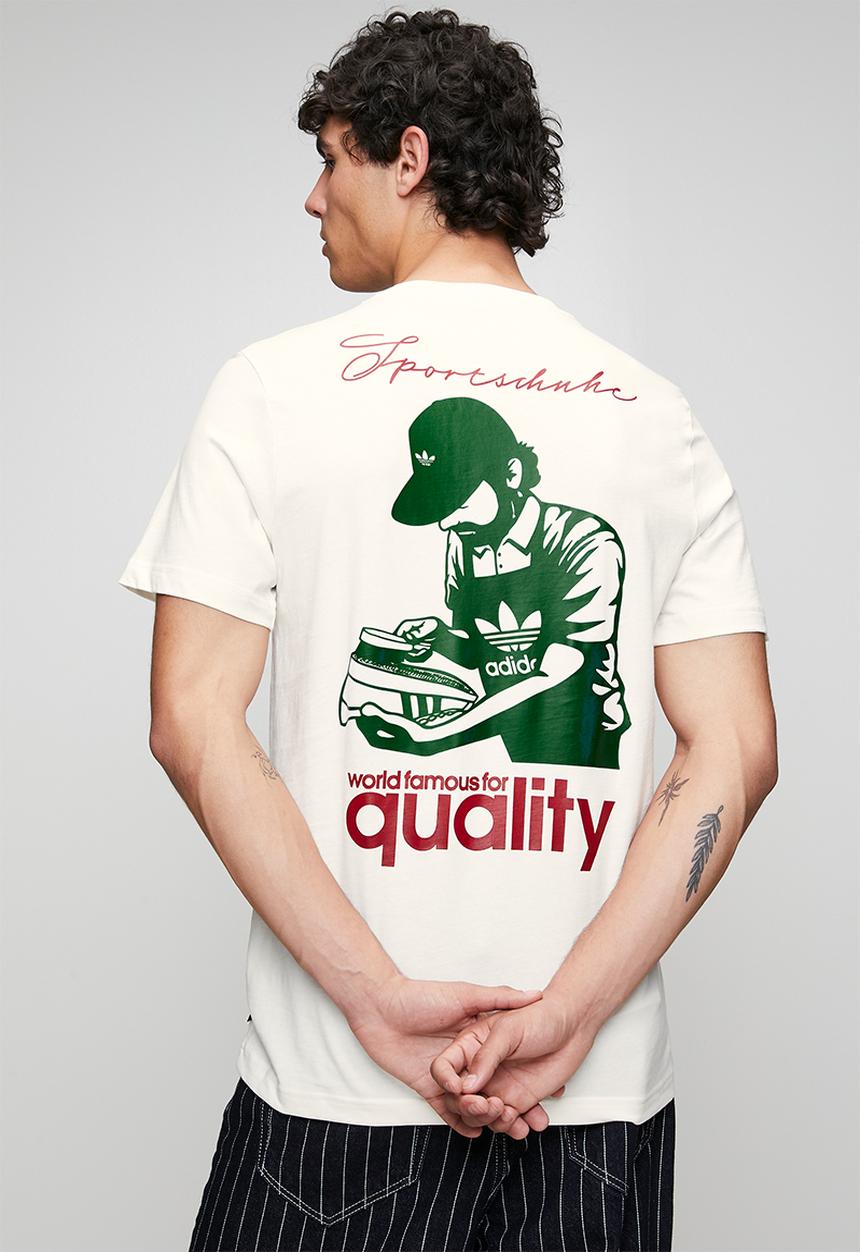 adidas Originals - QUALITY Tee  - cloud white