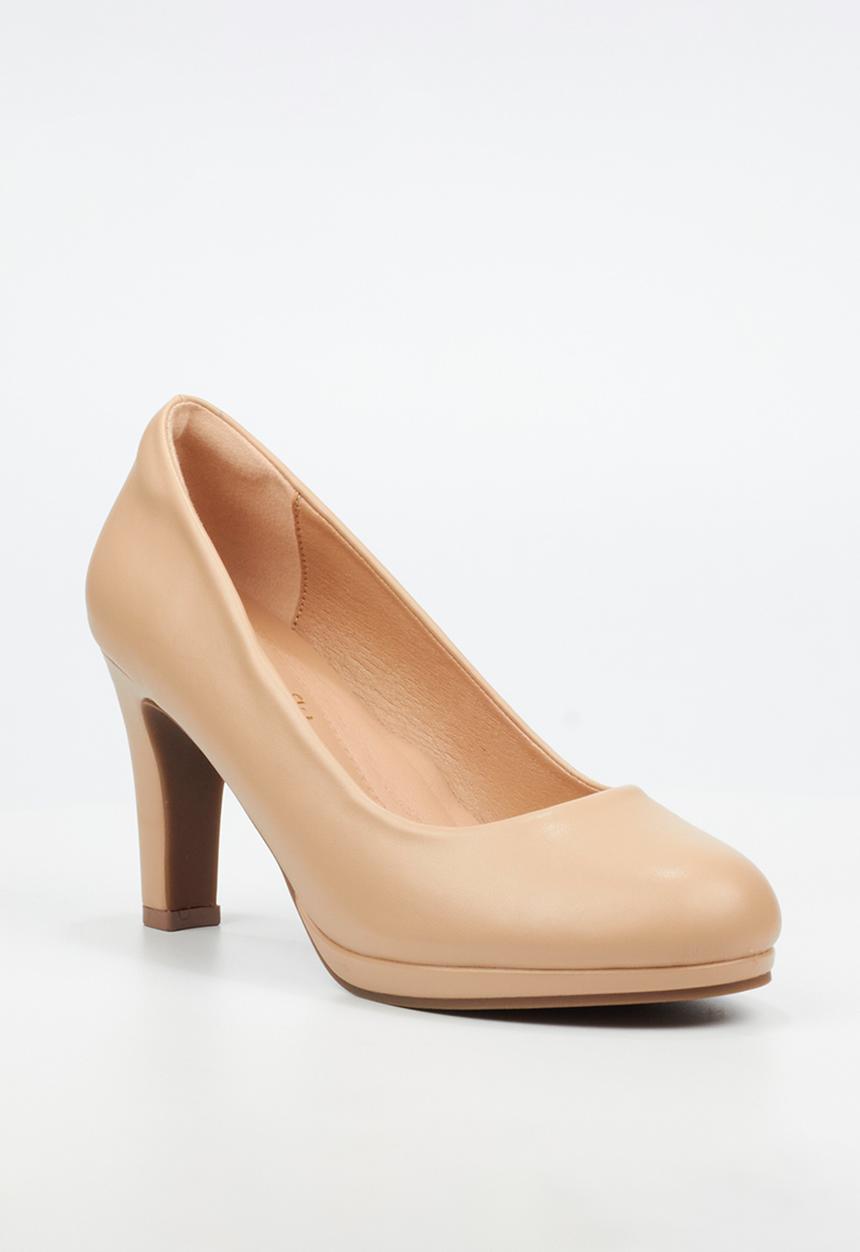 Butterfly Classics - Amethyst 1 court heel - beige