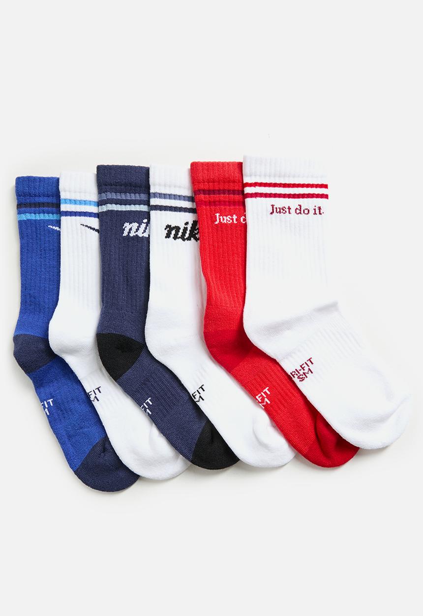 Nike - Youth Nike Everyday Cushion Crew 6 Pack 144 Lifestyle Socks