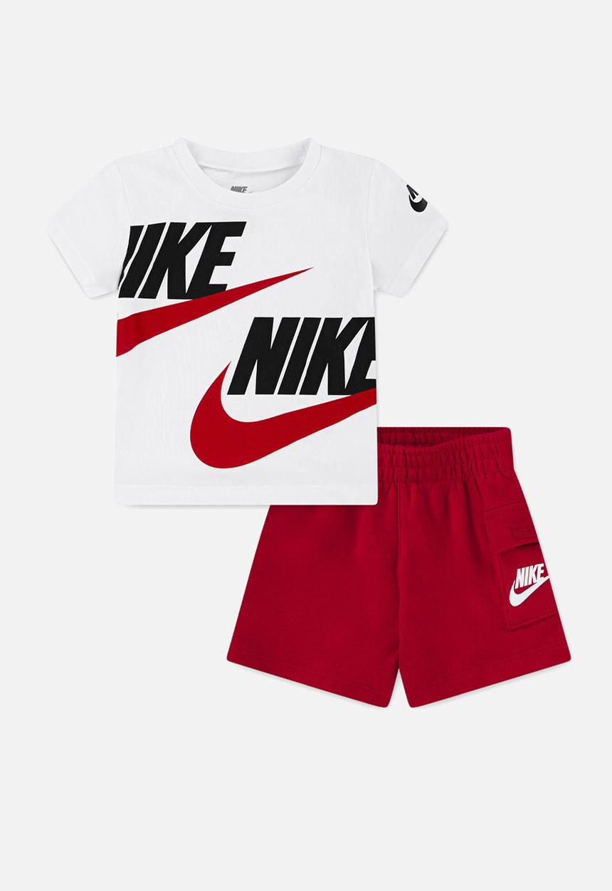 Nike - Nkb B Nsw Hbr Cargo Short Set - University Red
