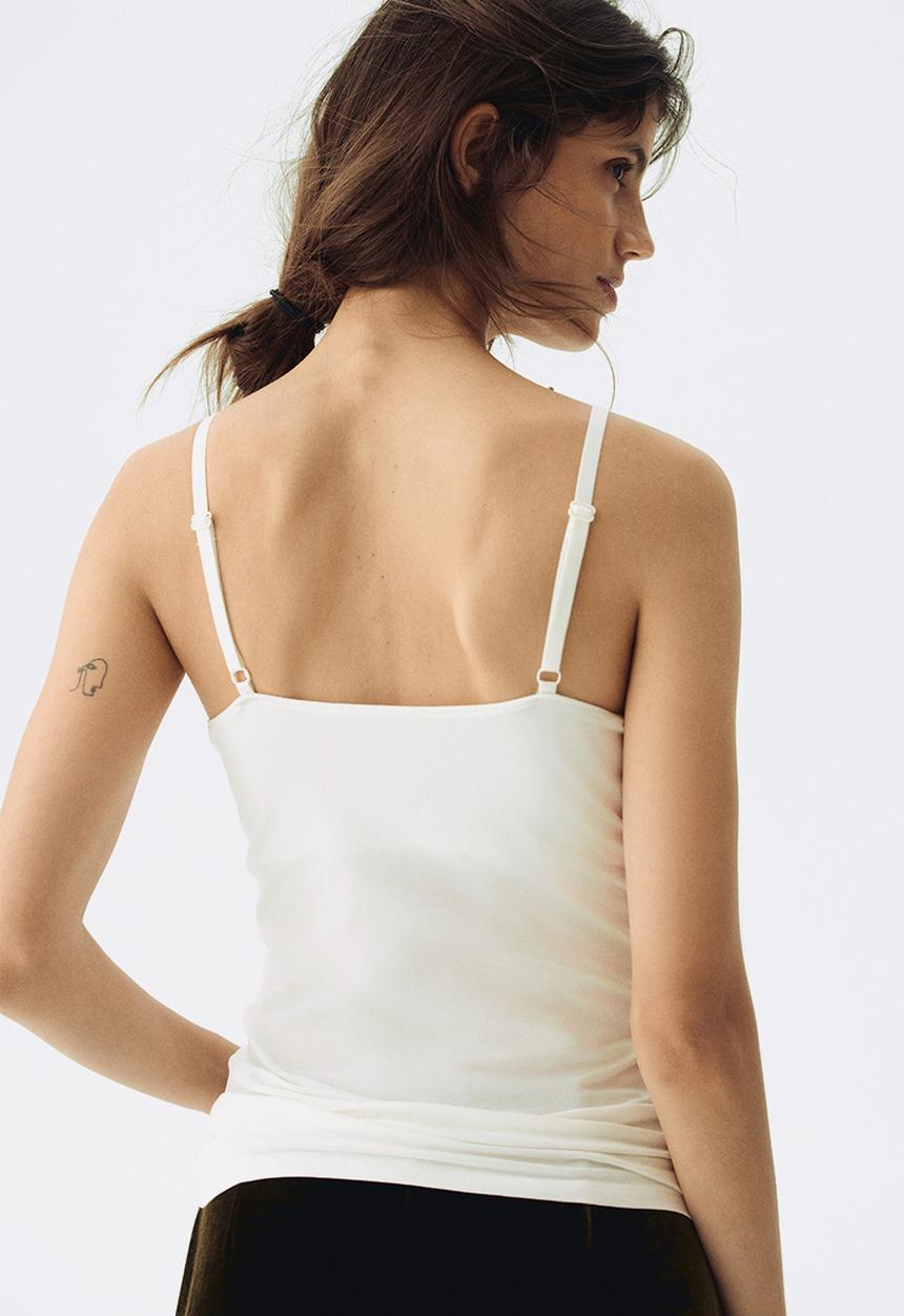 H&M - Mama 3-pack nursing strappy tops - white/sage green