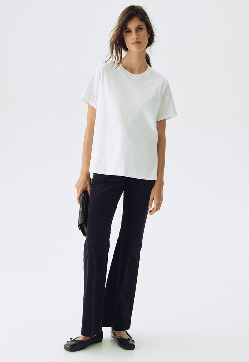 H&M - Mama cotton nursing t-shirt - white