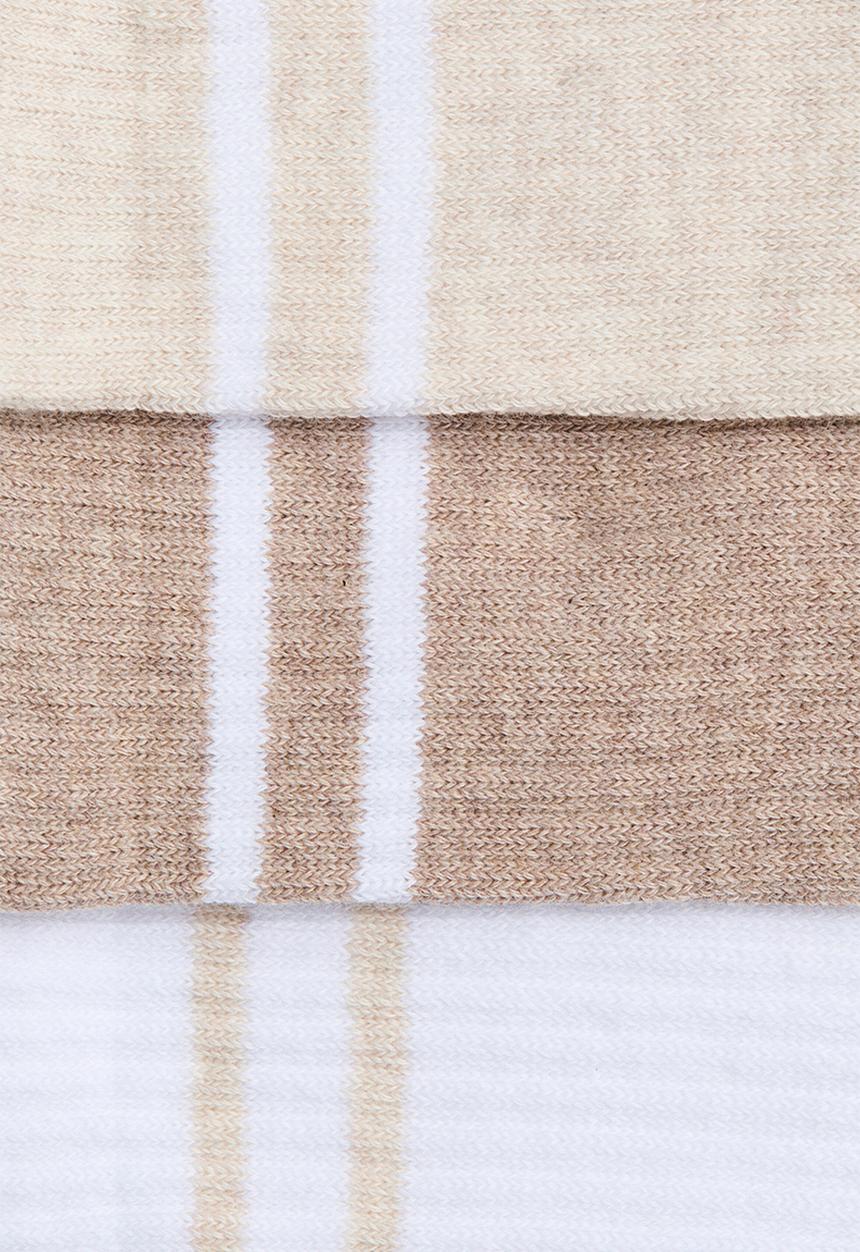 H&M - 3-pack sports socks - white/beige