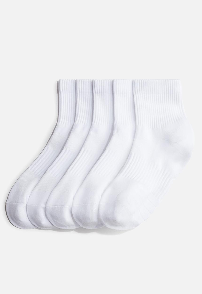H&M - 5-pack sports socks with drymove? - white