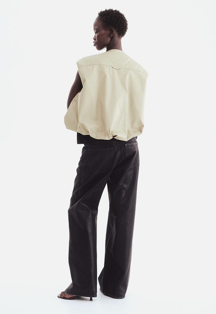 H&M - Bubble-hem gilet - mole