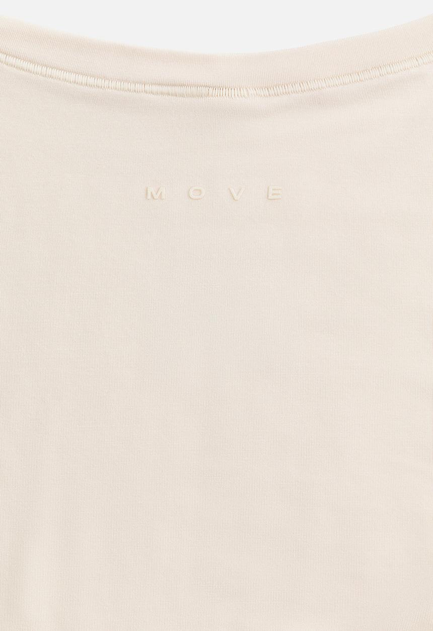 H&M - Sports wrap top in modal - ivory