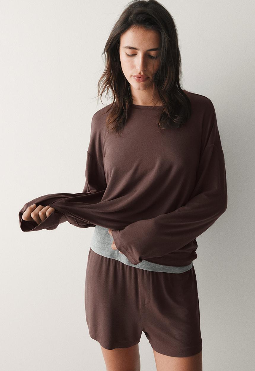 H&M - Modal pyjamas - dark brown