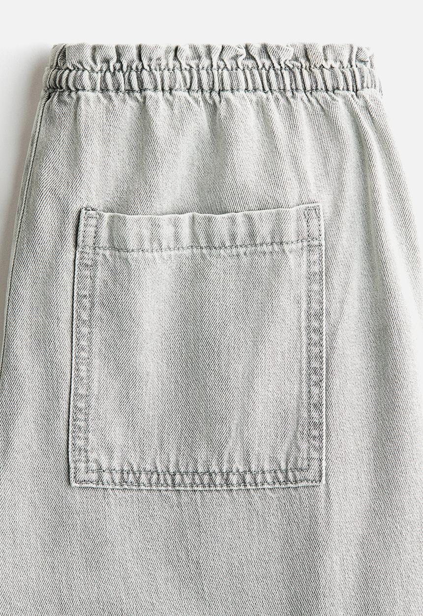 H&M - Denim pull-on trousers - light grey