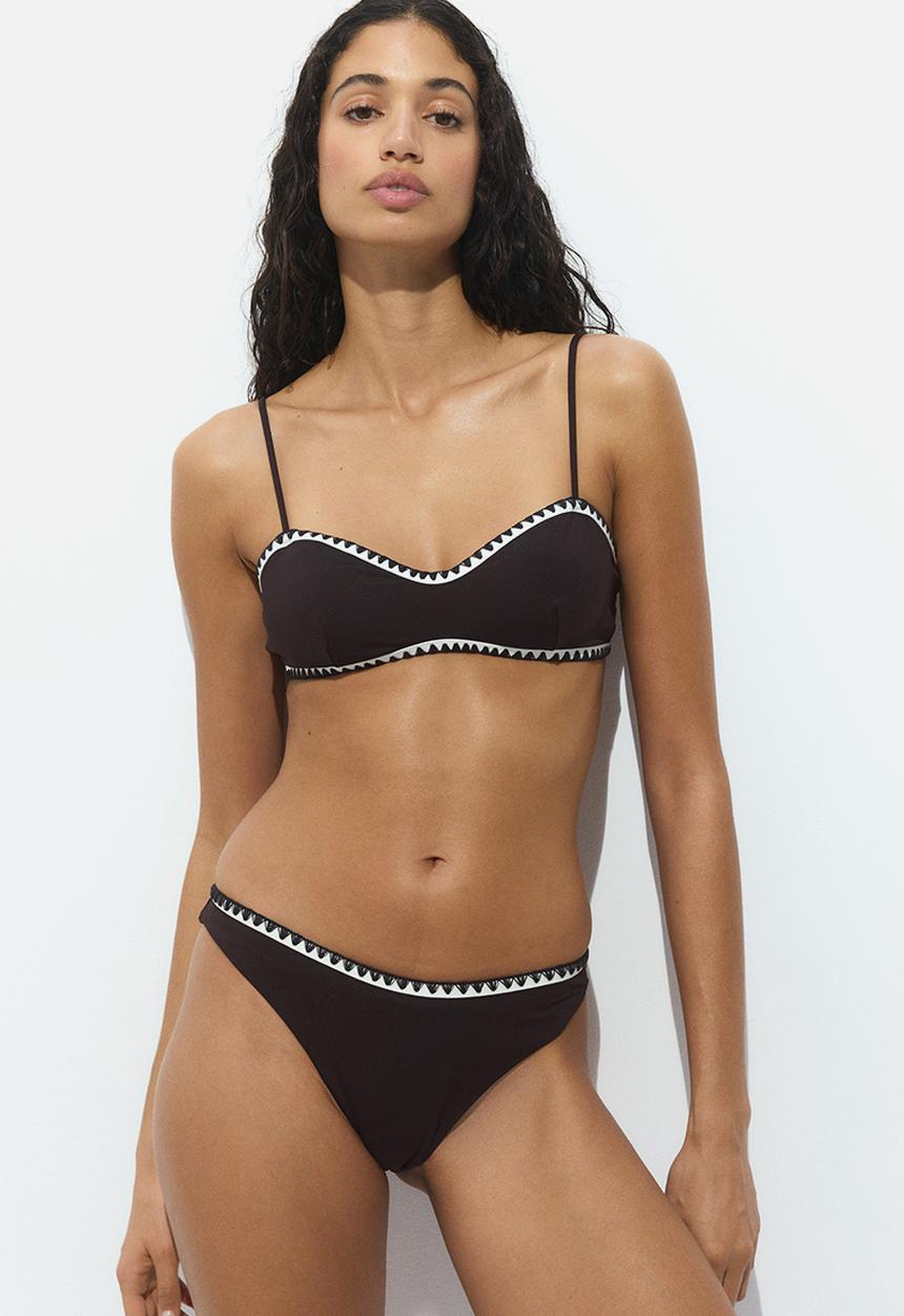 H&M - Cheeky bikini bottoms - dark brown