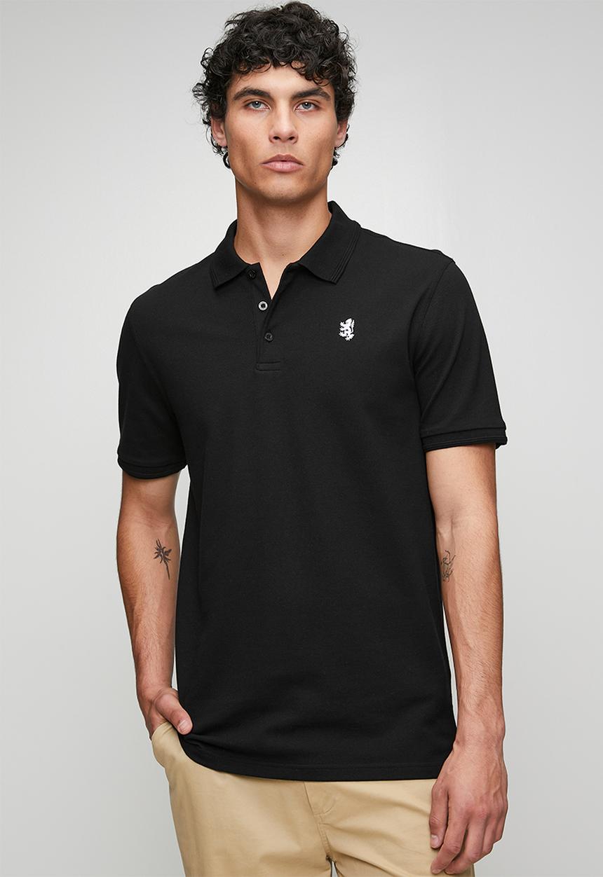 Pringle of Scotland - Pringle Austyn Pique Golfer - Black