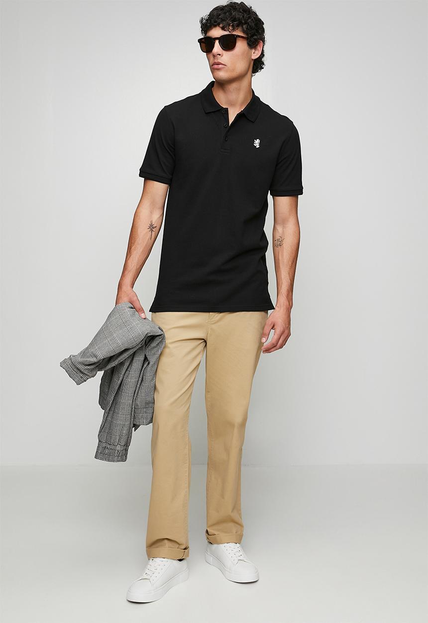 Pringle of Scotland - Pringle Austyn Pique Golfer - Black