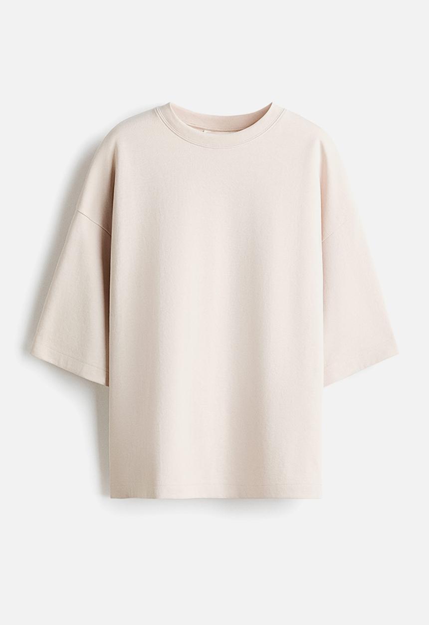H&M - Interlock t-shirt - light beige