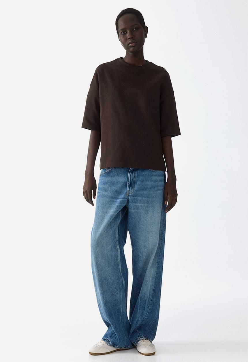 H&M - Interlock t-shirt - dark brown