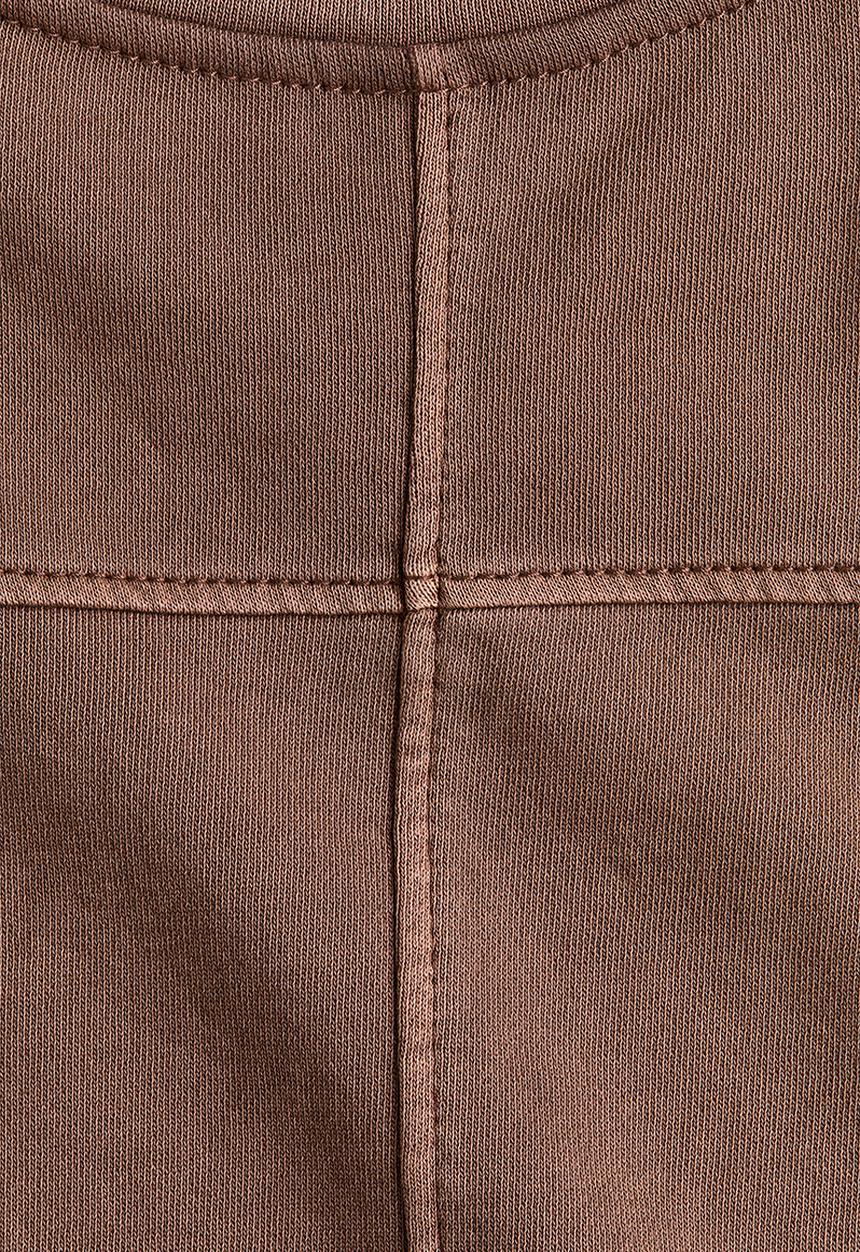 H&M - Short-sleeved cotton sweatshirt - dusty brown