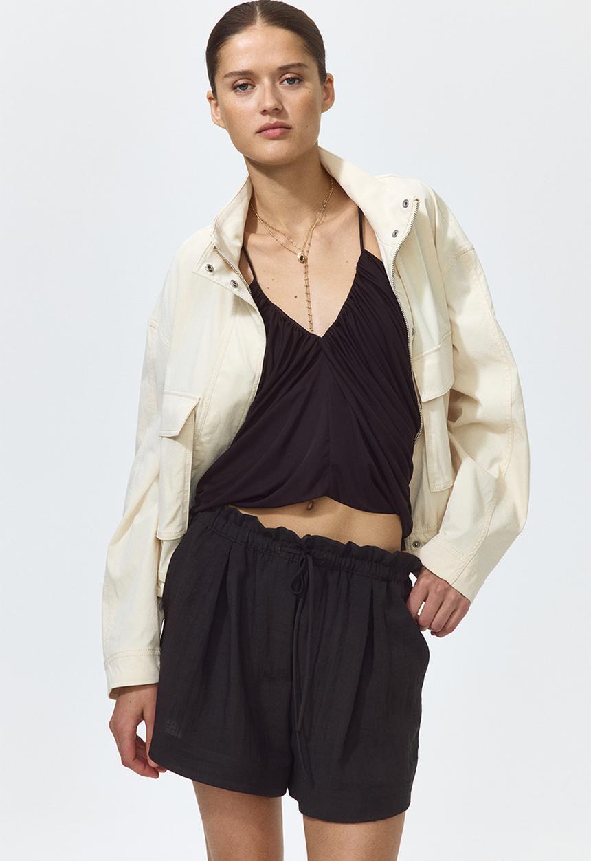 H&M - Drawstring shorts - dark brown
