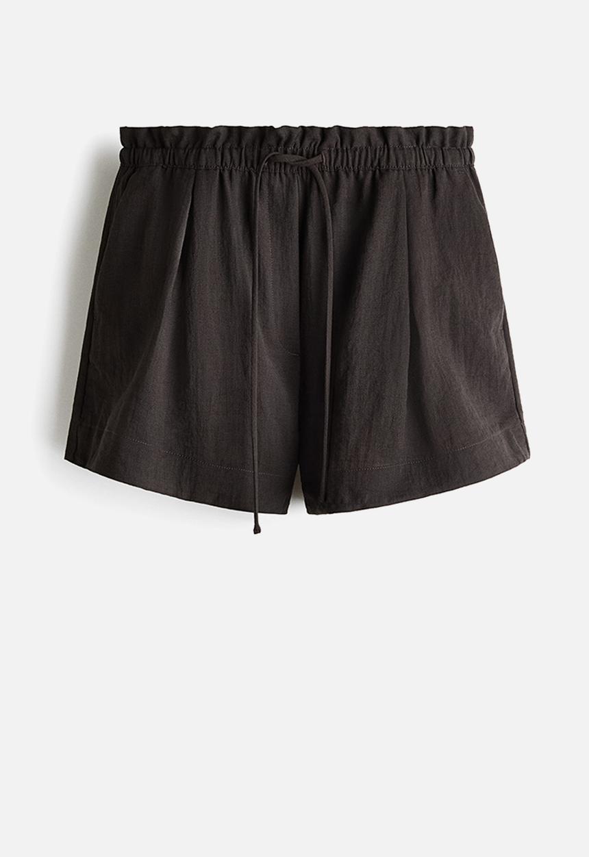 H&M - Drawstring shorts - dark brown