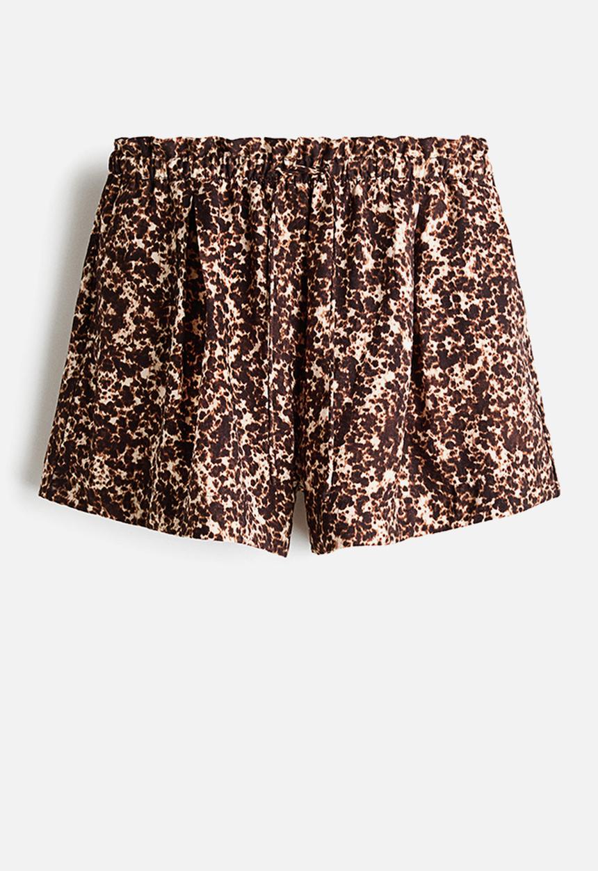 H&M - Drawstring shorts - brown/patterned