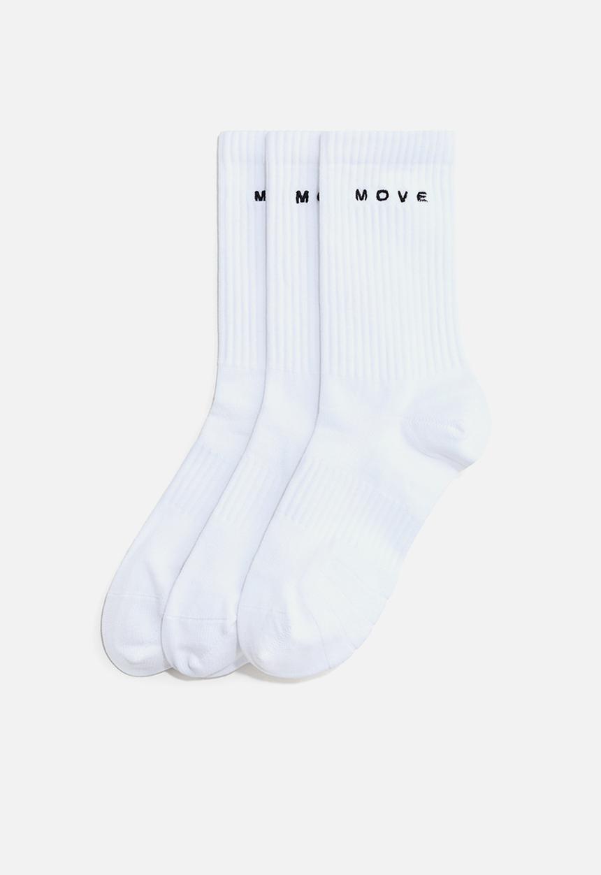 H&M - 3-pack sports socks with drymove? - white
