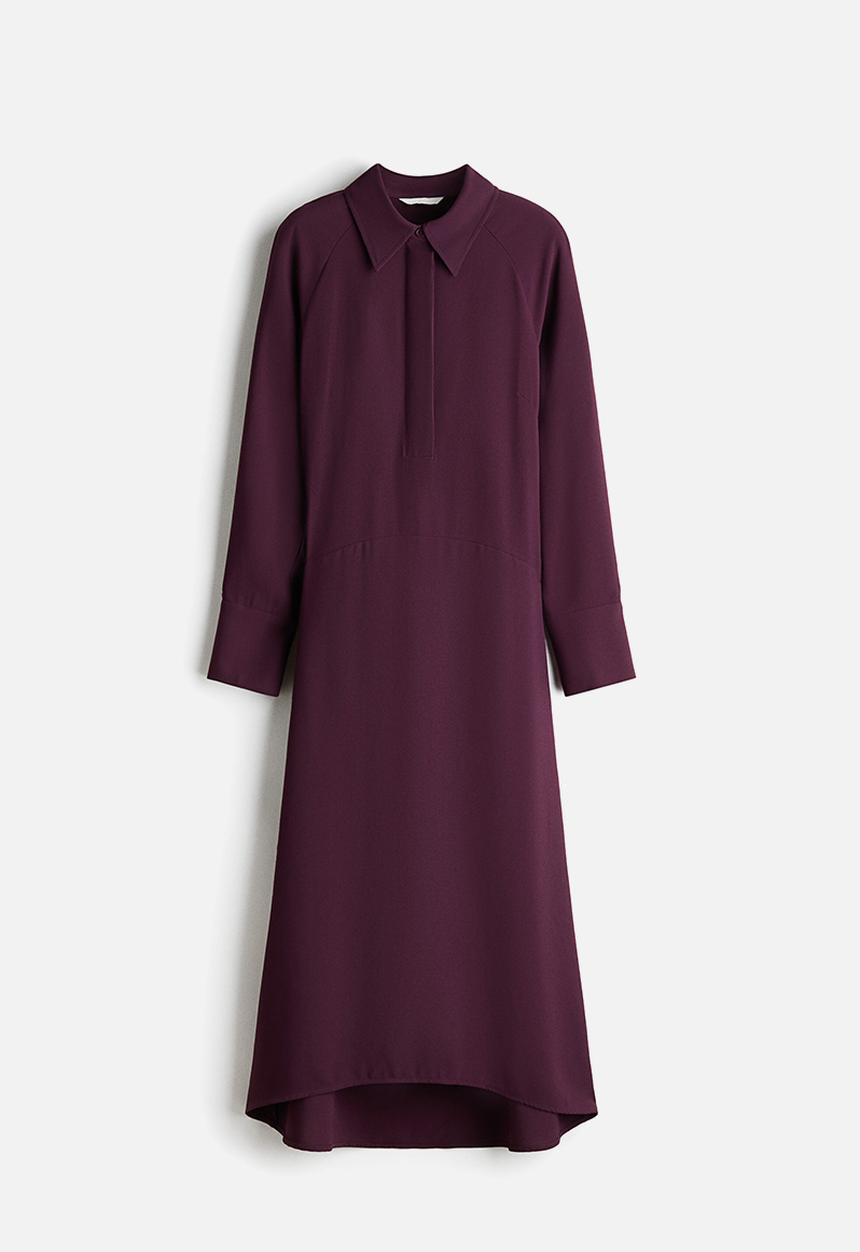 H&M - Shirt dress - burgundy