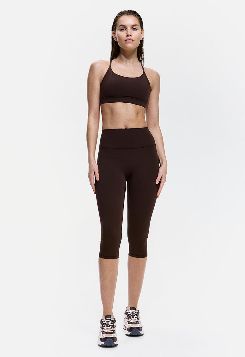 H&M - Capri leggings with sculptmove - warm brown