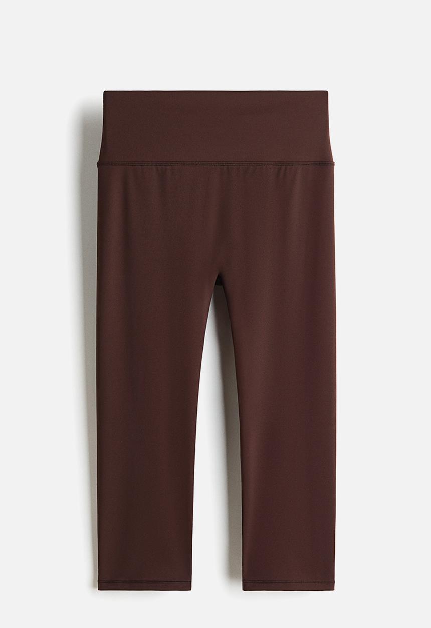 H&M - Capri leggings with sculptmove - warm brown