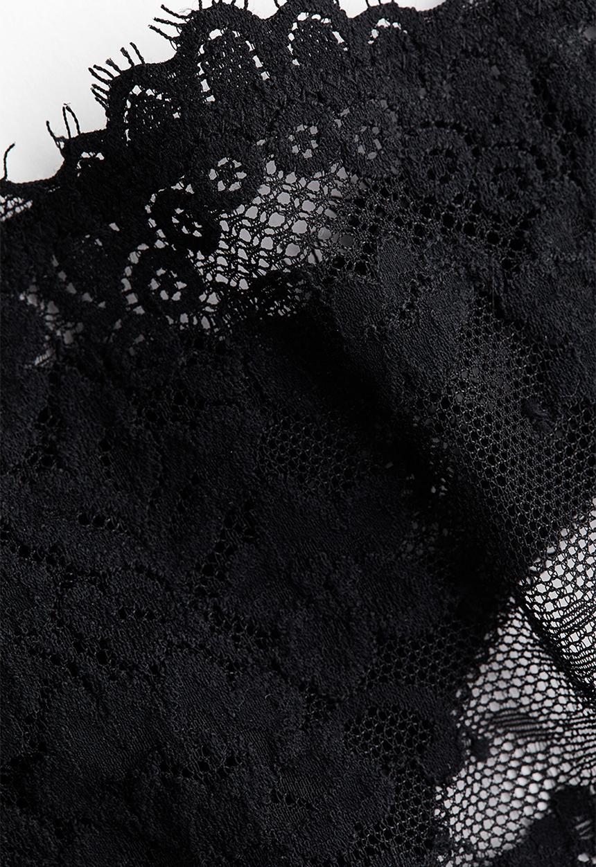 H&M - 2-Pack lace thong briefs - black