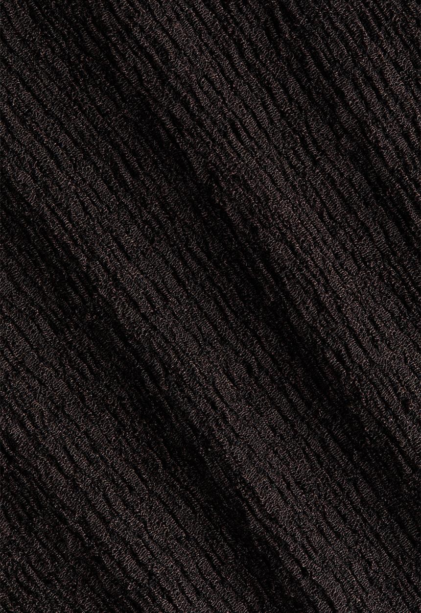 H&M - Crinkled pull-on trousers - dark brown