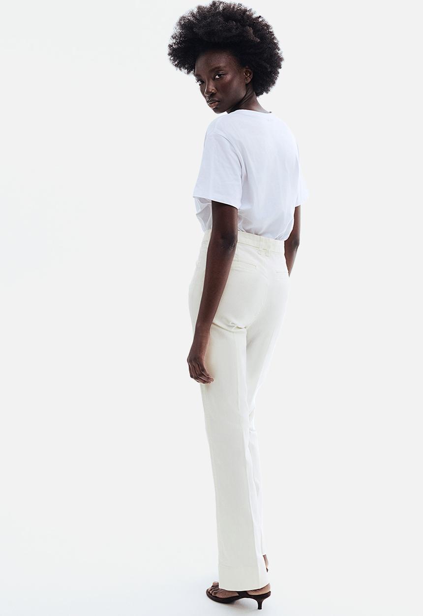 H&M - Flared high jeans - white