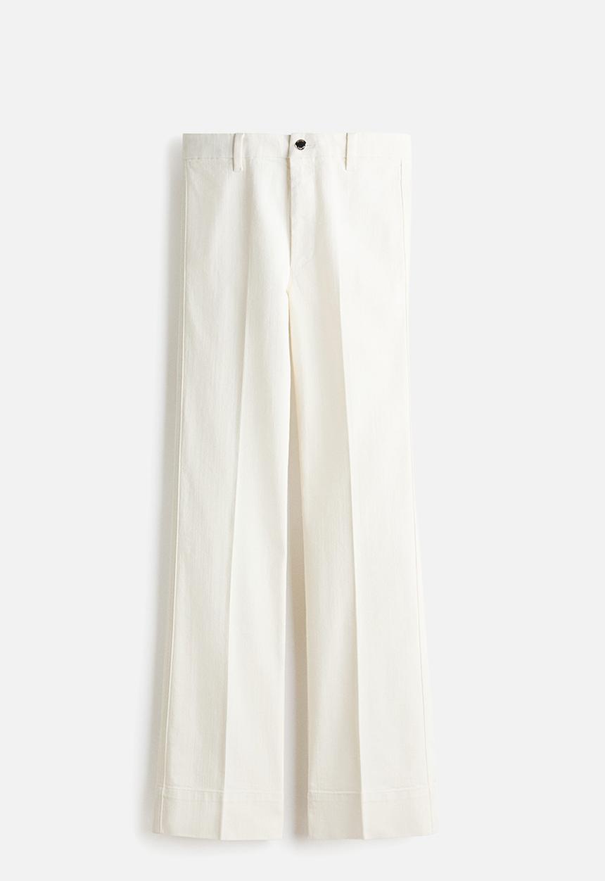 H&M - Flared high jeans - white