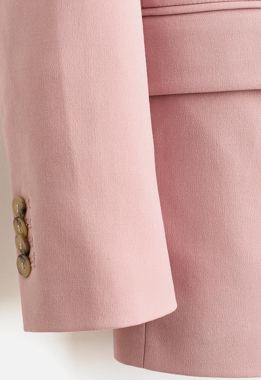 H&M - Double-breasted blazer - light pink
