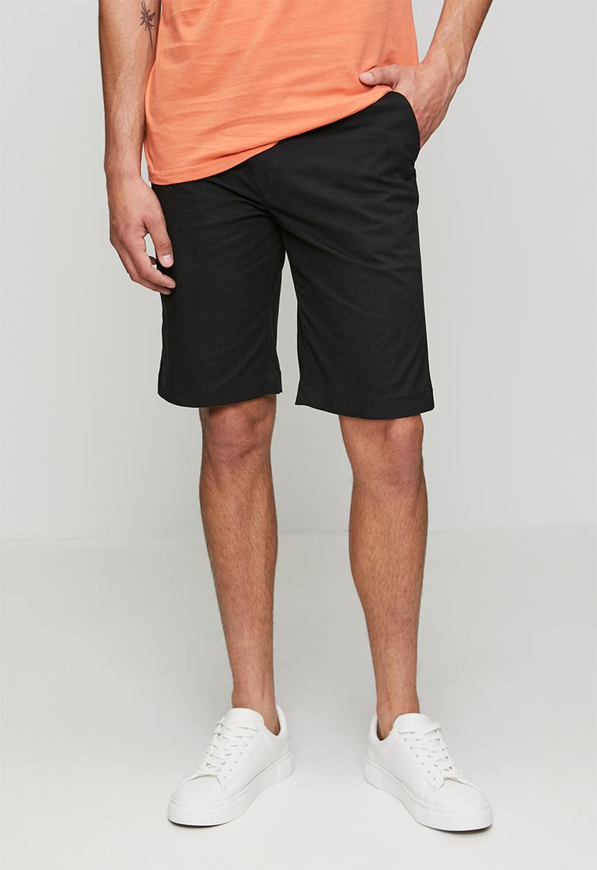 POLO - MENS ESSENTIAL COTTON CHINO SHORTS - Black