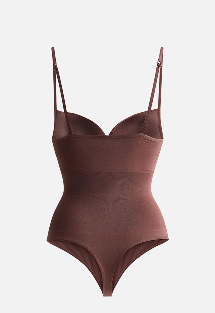 H&M - Seamless light shape body - dark brown