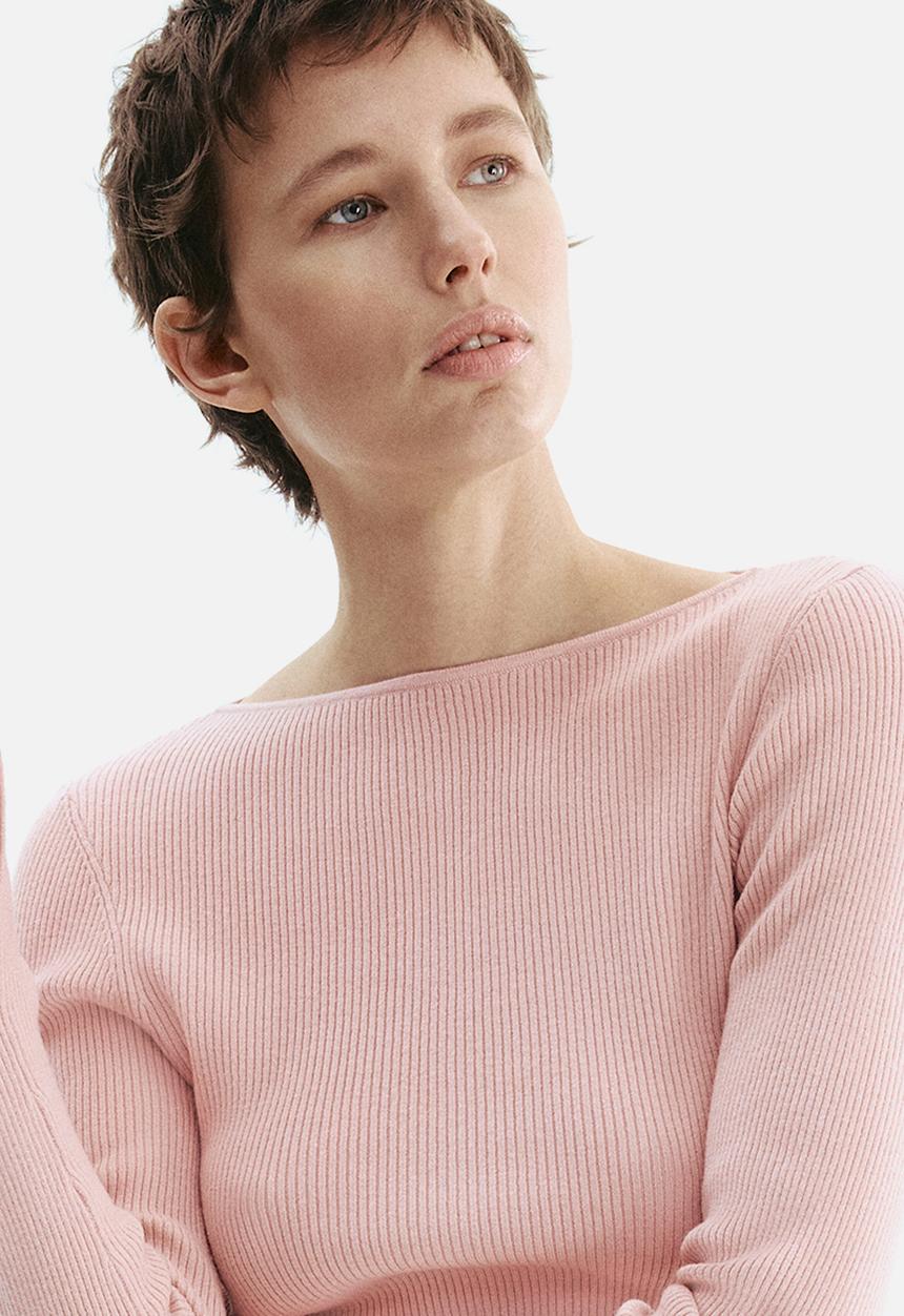 H&M - Rib-knit top - light pink