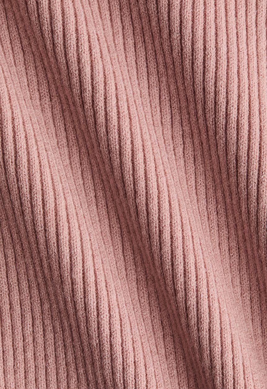 H&M - Rib-knit top - light pink