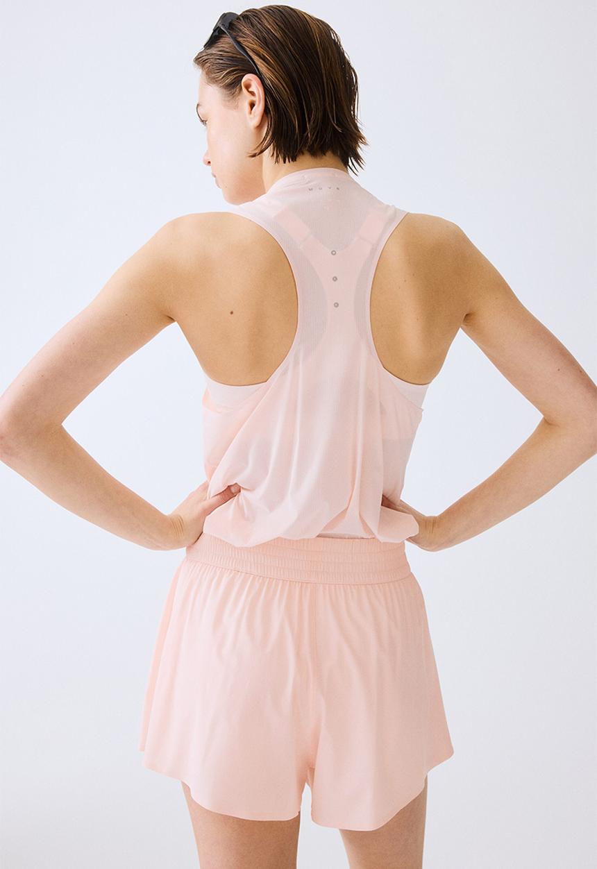 H&M - Layered sports shorts with pocket - blush