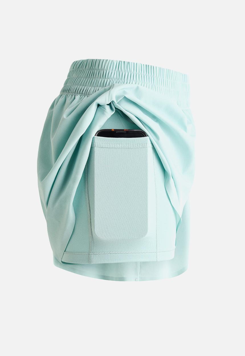 H&M - Layered sports shorts with pocket - amazonite blue