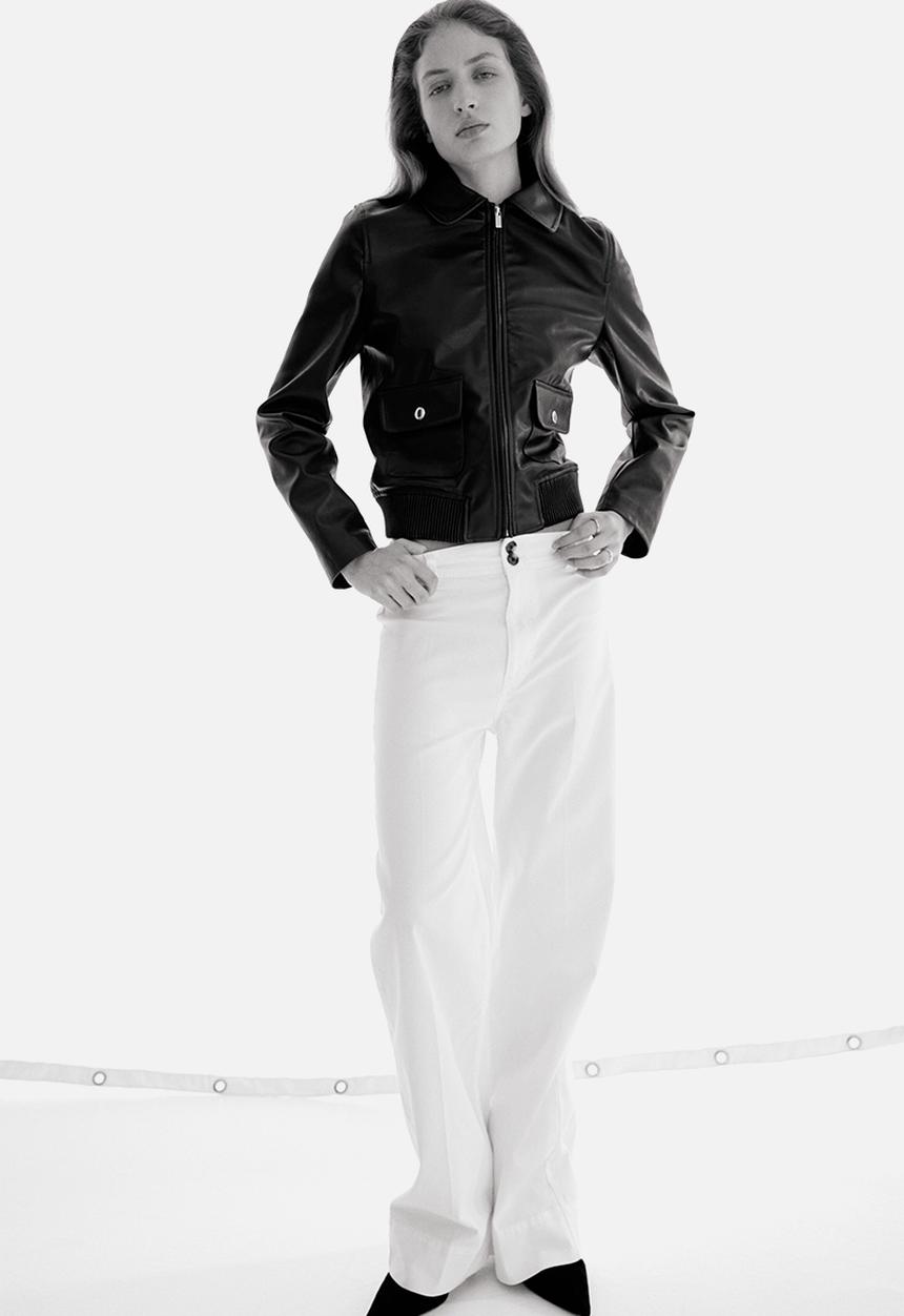 H&M - Canvas Pants - white - 1319343003