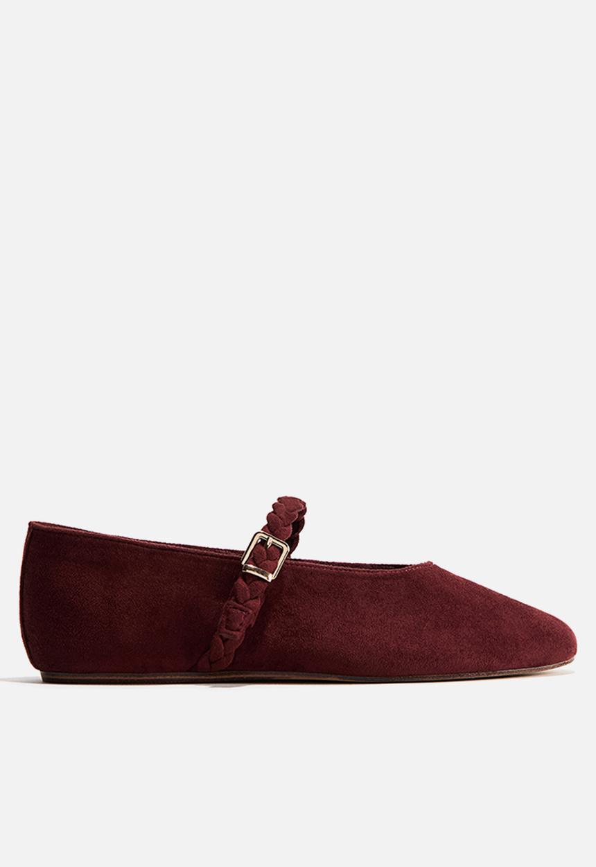 H&M - Mary jane ballet flats - burgundy