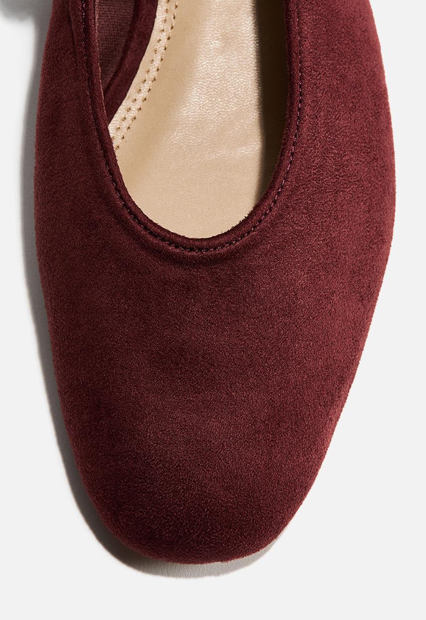 H&M - Mary jane ballet flats - burgundy
