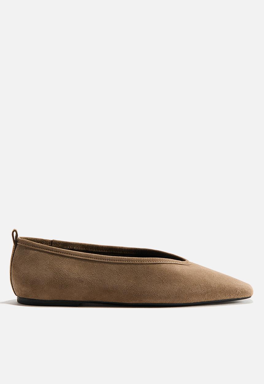 H&M - Leather ballet flats - beige
