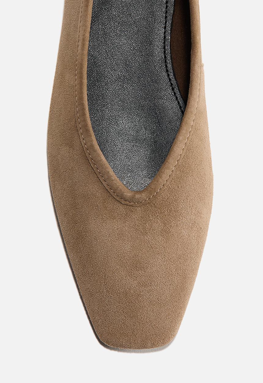 H&M - Leather ballet flats - beige