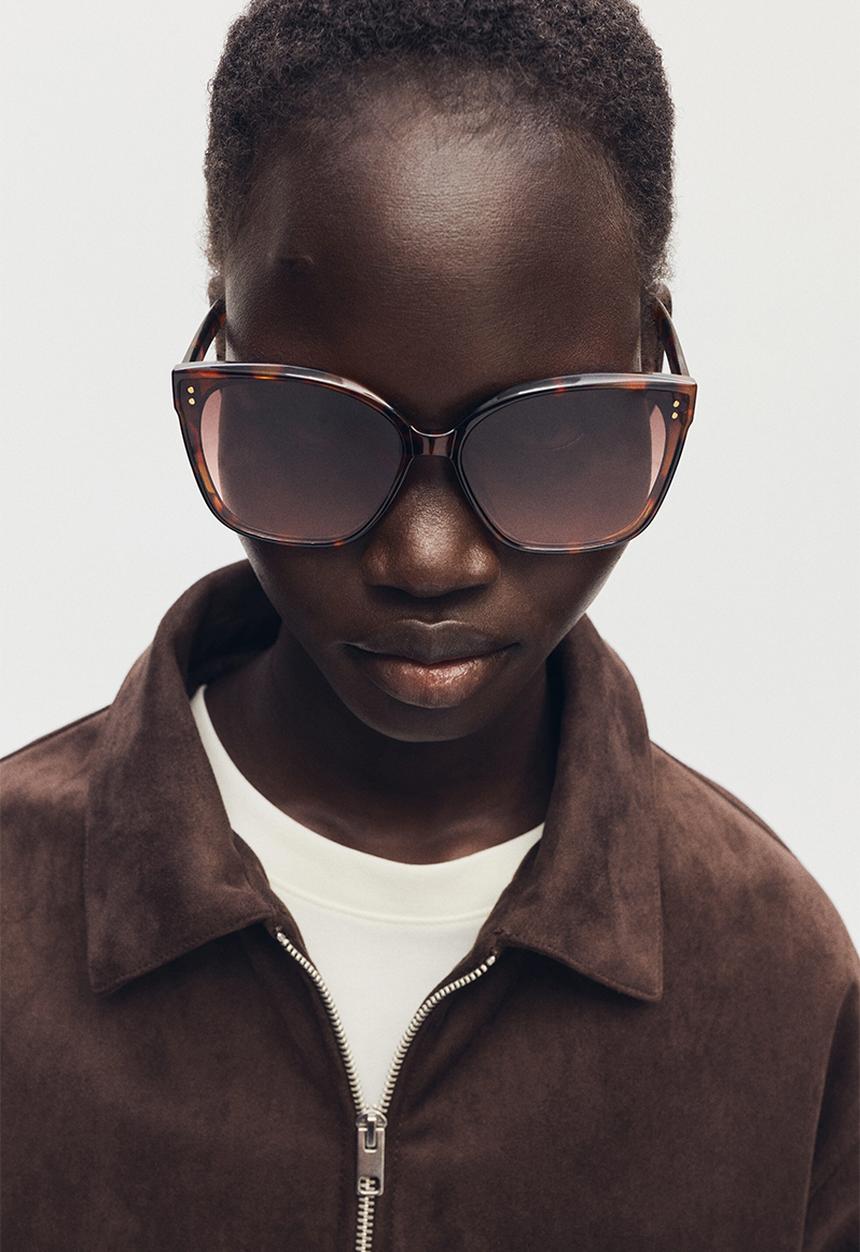 H&M - Square sunglasses - brown/tortoiseshell pattern