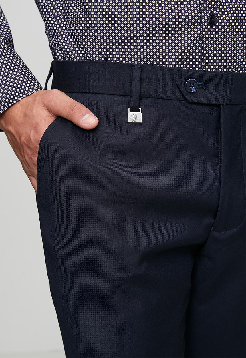 POLO - Mens slim fit trouser - navy