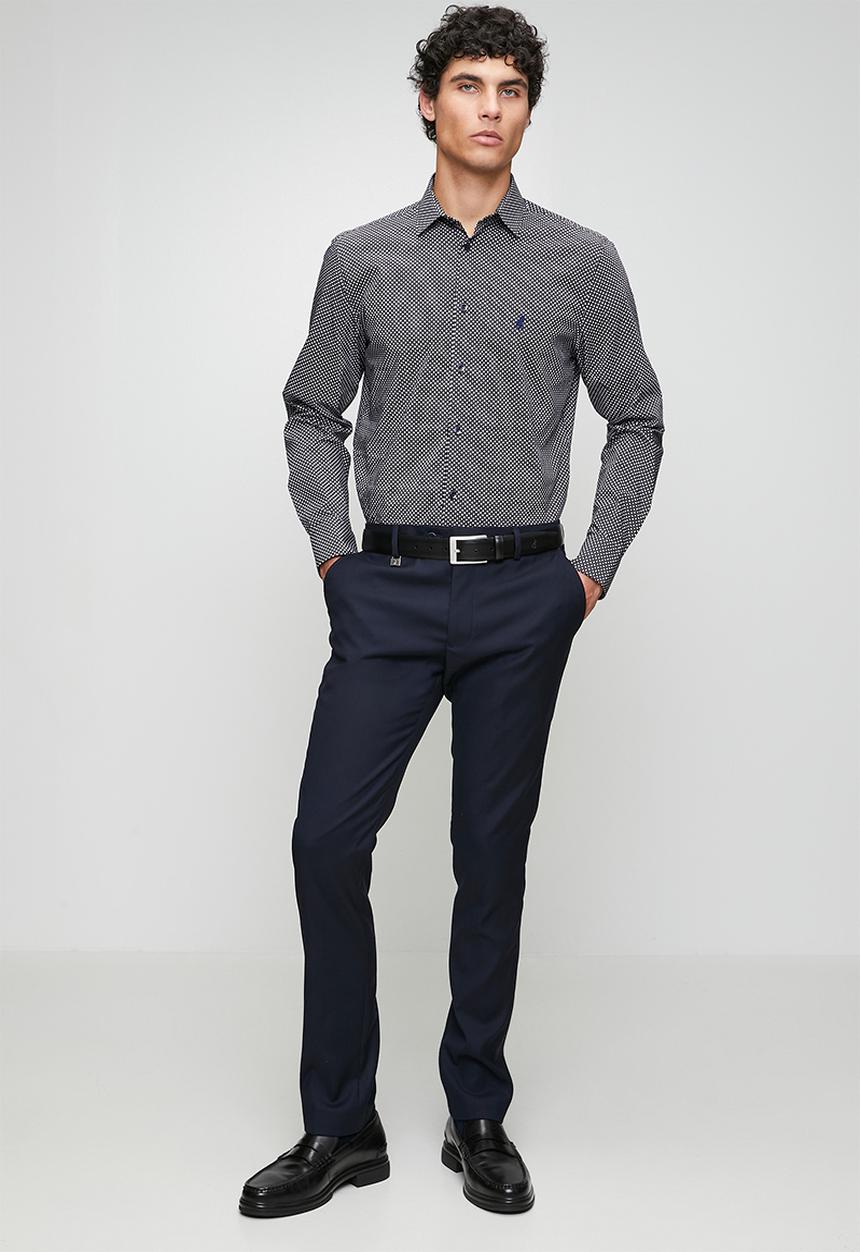 POLO - Mens slim fit trouser - navy