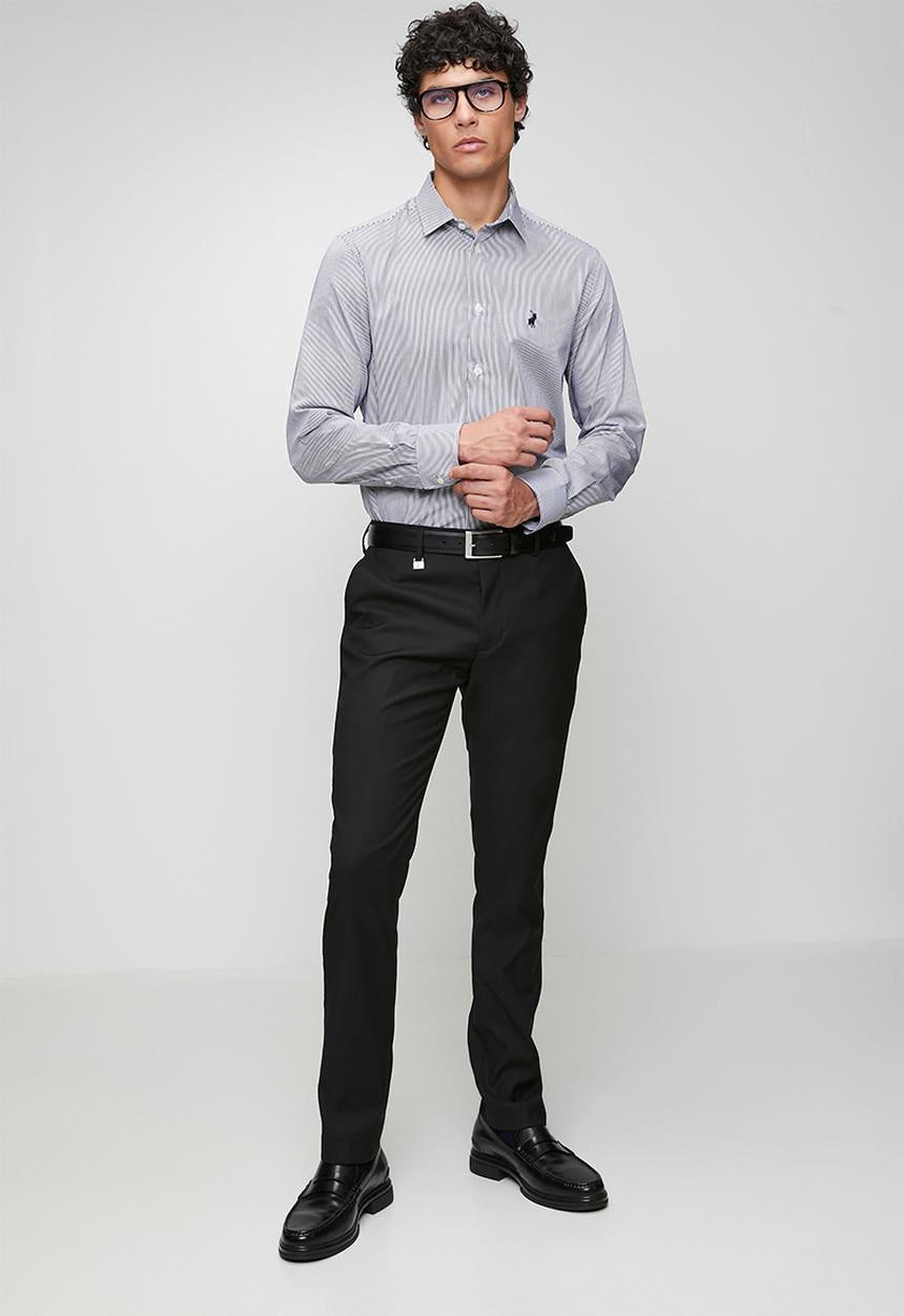 POLO - Mens slim fit trouser - black